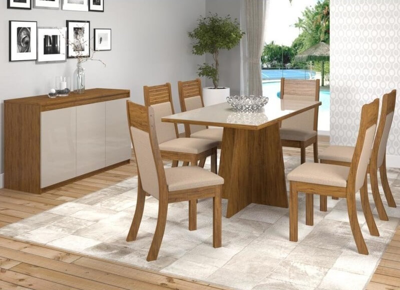 Mesa de jantar pequena